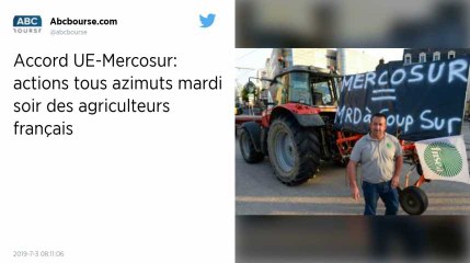 Les agriculteurs français prévoient des actions ce mardi soir pour protester contre l’accord UE-Mercosur
