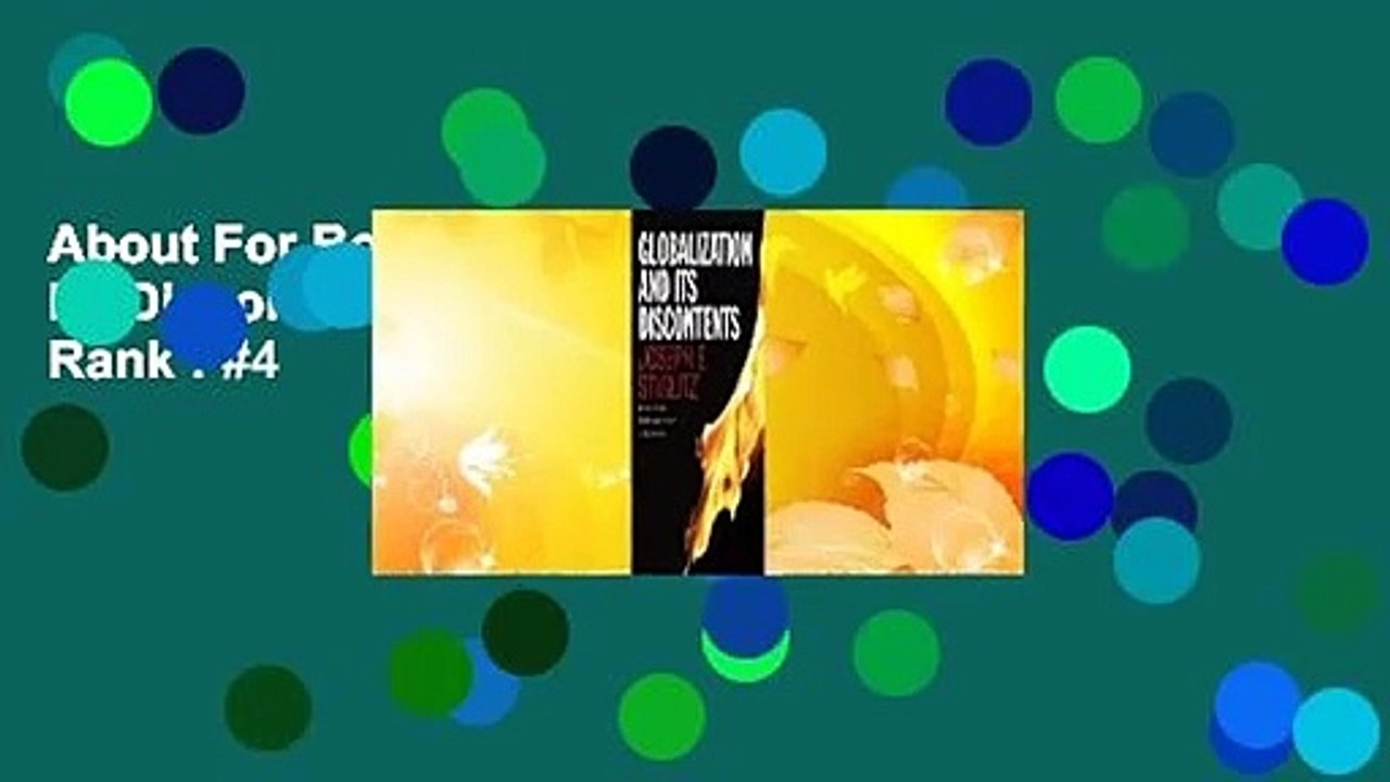 About For Books  Globalization and Its Discontents  Best Sellers Rank : #4