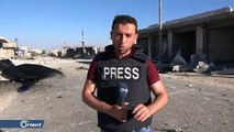 ضحايا ومصابون بقصف طيران النظام الحربي لبلدة معرة حرمة جنوب إدلب - سوريا