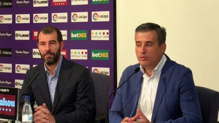 Presentación de Sandro con el Real Valladolid: Rueda de Prensa de Miguel Ángel Gómez y David Espinar