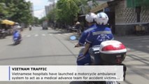 Moto-ambulances in Vietnam save lives by beating heavy traffic