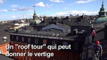 Les touristes font le tour de Stockholm sur les toits