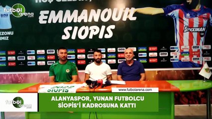 Aytemiz Alanyaspor, Yunan futbolcu Siopis'i kadrosuna kattı