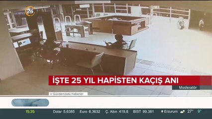 İşte 25 yıl hapisten kaçış anı