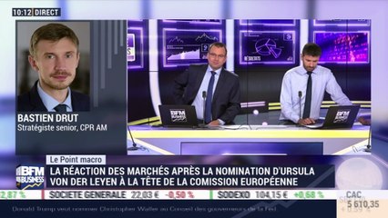 Le point macro: Réaction des marchés après la nomination de Christine Lagarde à la BCE - 03/07