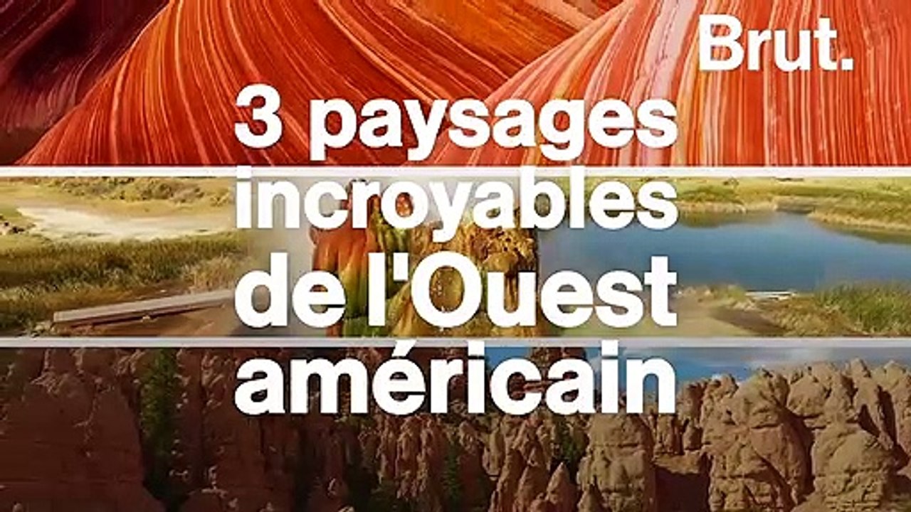 Trois paysages incroyables de l'Ouest américain