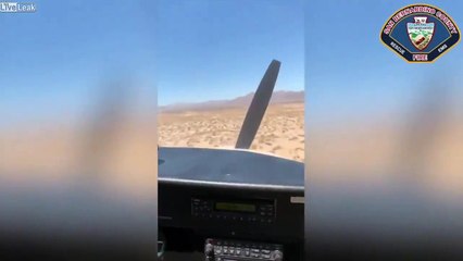 Atterrissage d'urgence en plein désert, ils s'en sortent indemne !