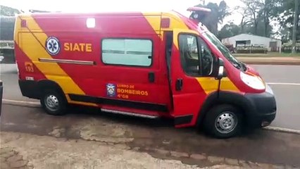 Motociclista sofre queda na Av. Barão do Rio Branco