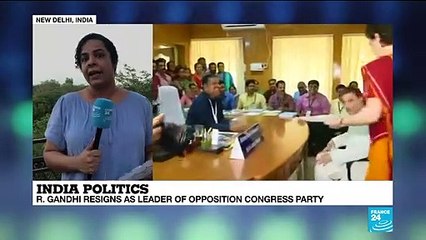 R. Gandhi resigns as leader of opposition Congress Party