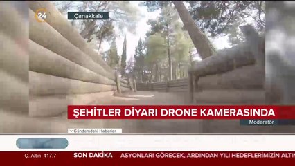 Şehitler diyarı drone kamerasında