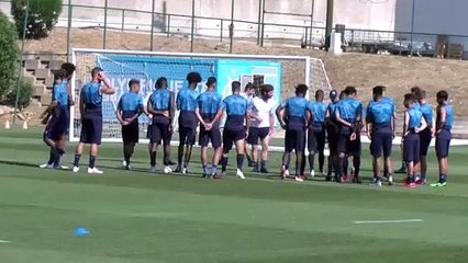 Les Olympiens à l'entrainement ce matin