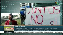 Costa Rica: persisten protestas de sectores sociales