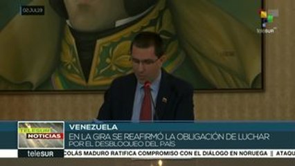 Venezuela: Canciller Arreaza ofrece balance de su gira por Europa