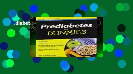 Prediabetes For Dummies  Review