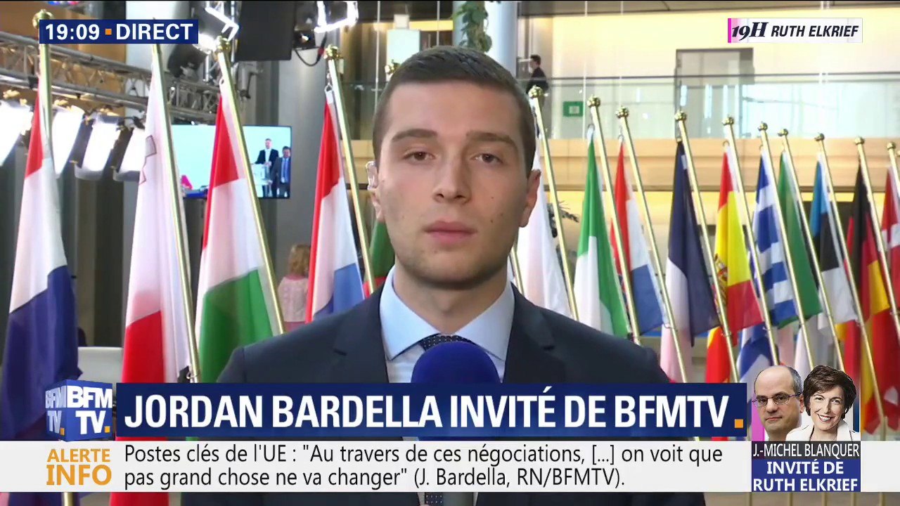 Jordan Bardella: "Je ne me suis pas levé pour l'Ode à la joie, parce que je ne me lève que pour l'hymne de mon pays"