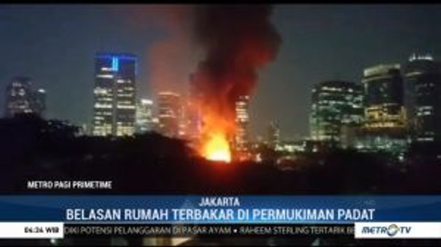 Belasan Rumah di Kebayoran Baru Hangus Terbakar