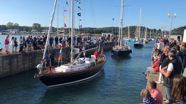 L’arrivée des voiliers de la Classic channel regatta