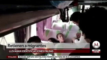 Detienen a migrantes con identificaciones falsas en Veracruz