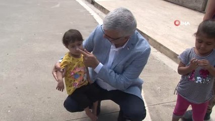 Kalbi delik ve damarları ters olan Aye bebek Türkiye'de sağlığına kavuştu