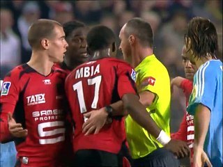 14/01/07 : SRFC-OM : carton rouge Mbia (42')