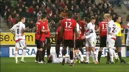 21/03/09 : SRFC-VAFC : carton rouge Mangane (25')