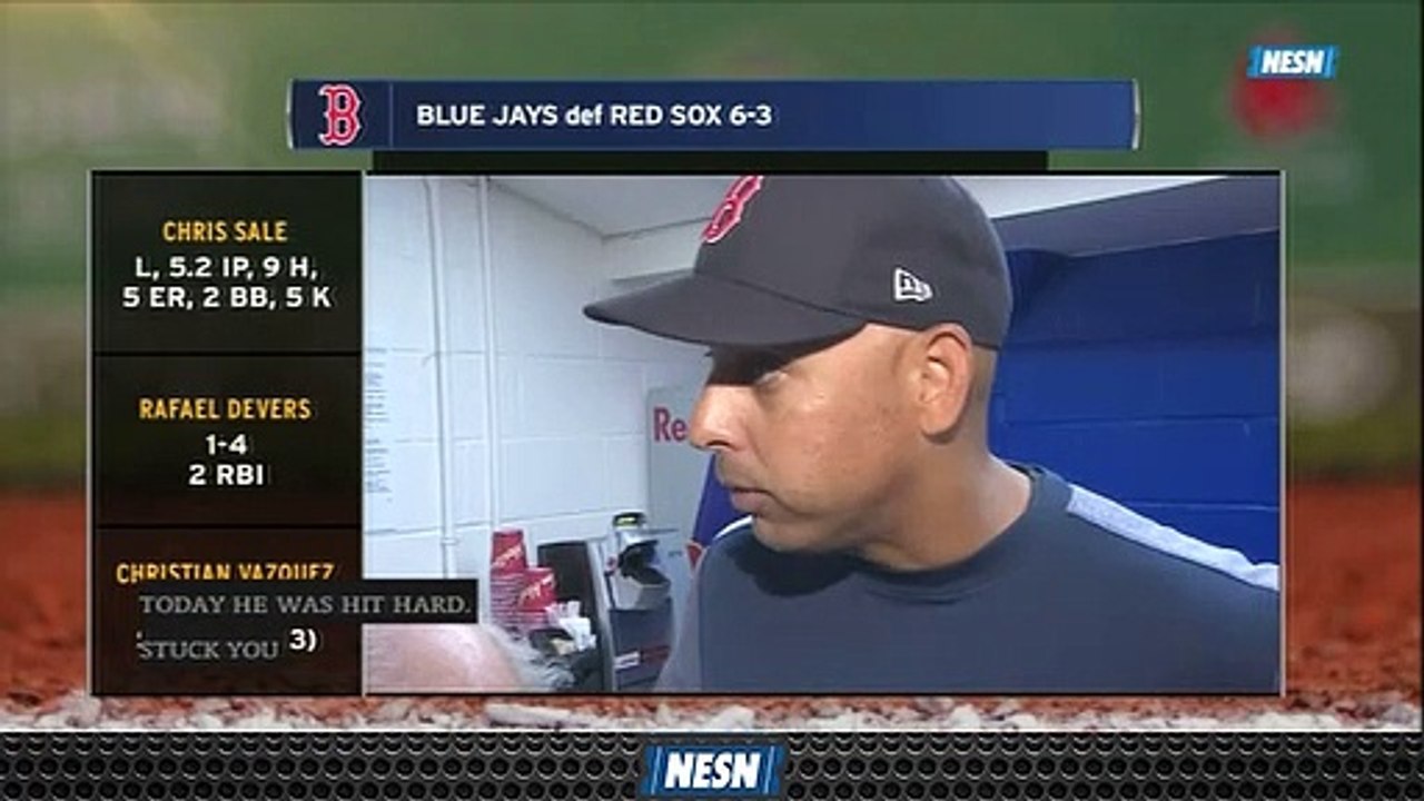 Alex Cora Wants Chris Sale To 'Stick With The Process,' Hopes Break Helps