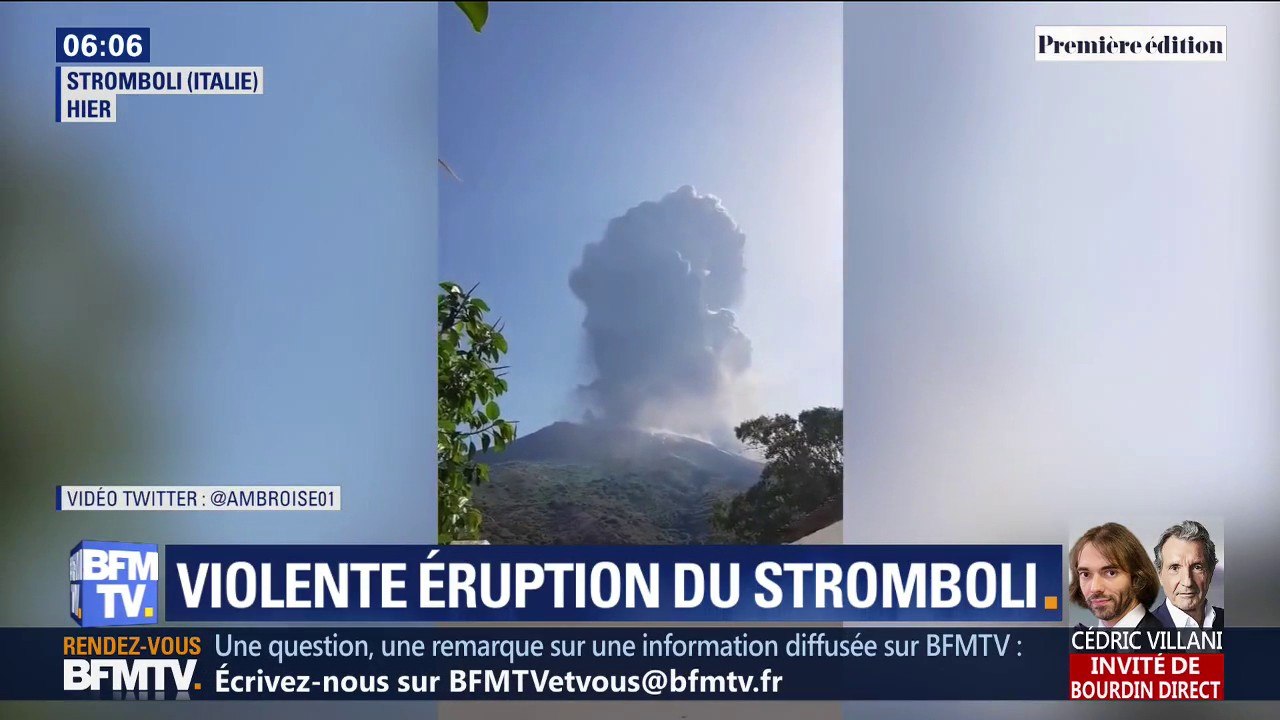 Les images stupéfiantes de la violente éruption du volcan Stromboli en Sicile