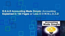 R.E.A.D Accounting Made Simple: Accounting Explained in 100 Pages or Less D.O.W.N.L.O.A.D
