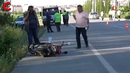 Korkunç kaza sonrası can verdi