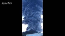 US tourists capture moment volcano erupts on Italian island
