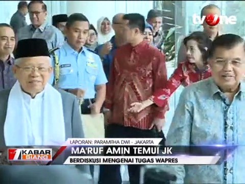 Ma'ruf Amin ke Kantor JK, Diskusi Tugas Wapres