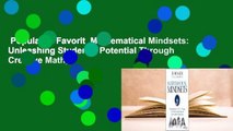 Popular to Favorit  Mathematical Mindsets: Unleashing Students' Potential Through Creative Math,