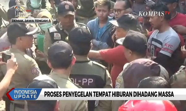 Proses Penyegelan Tempat Hiburan di Lingkar Pantura Dihadang Massa