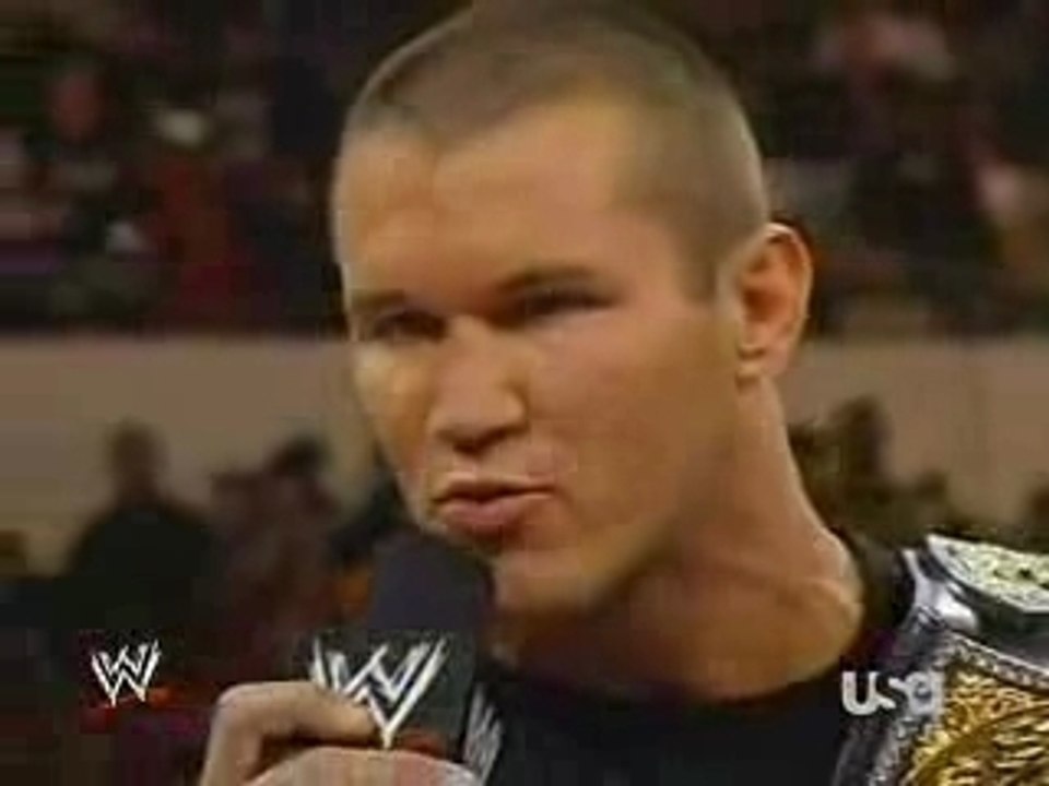 Raw 1 21 08 Jeff Hardy & Randy Orton Handshake