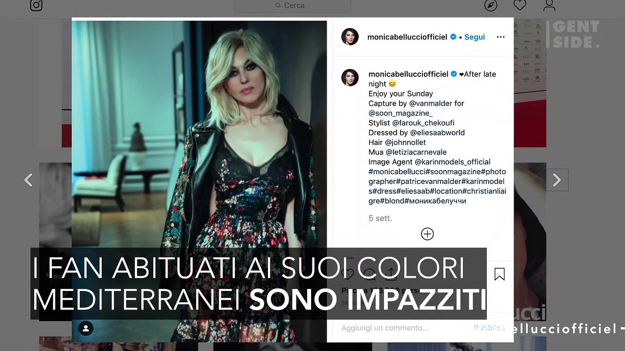 Monica cambia colore ai capelli