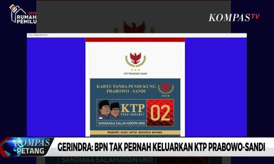 Gerindra: BPN Tak Pernah Keluarkan KTP Prabowo-Sandi