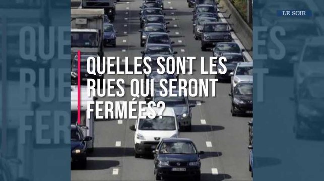 Grandes déviations de trams, bus et voiture de ce jeudi à Bruxelles
