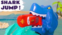 Hot Wheels Shark Jump with Disney Pixar Cars 3 Lightning McQueen and Transformers Bumblebee in this family friendly full episode english toy story for kids