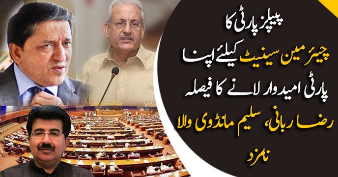 PPP decides to make their party member senate chairman