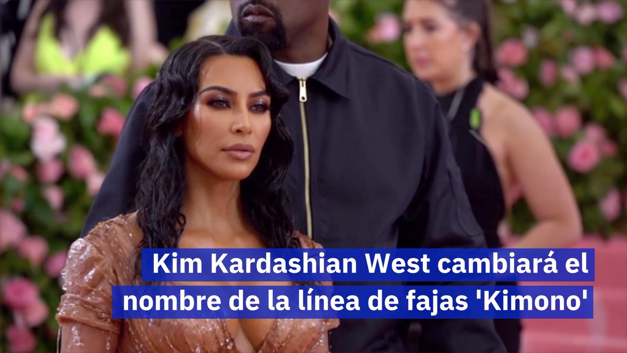 Kim Kardashian West cambiará el nombre de la línea de fajas 'Kimono'