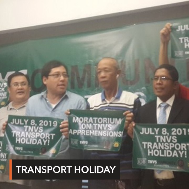 Ride-hailing drivers to go on 'transport holiday' July 8