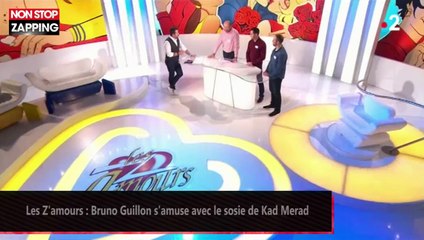 Les Z'amours : Bruno Guillon s'amuse avec le sosie de Kad Merad (vidéo)