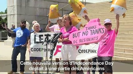 USA: des chars à Washington pour une fête nationale qui divise