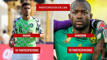 8e de finale de la CAN 2019 : Nigeria - Cameroun en chiffres