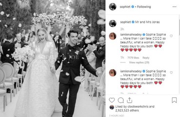 Sophie Turner and Joe Jonas share wedding photo