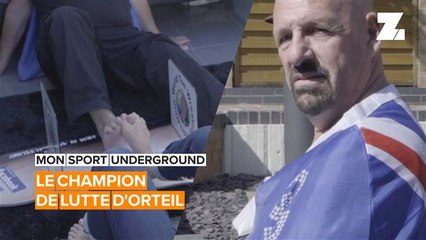 Mon sport underground: le champion de lutte d'orteils