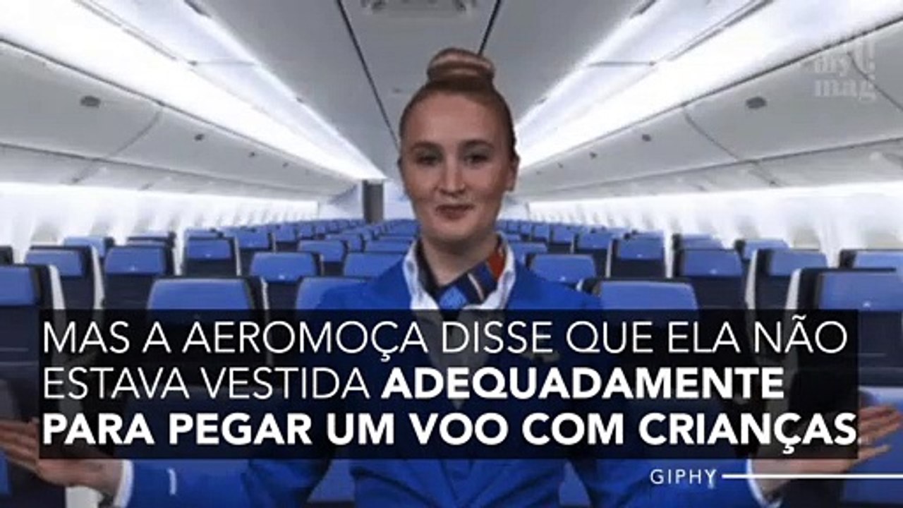 Esta mulher foi expulsa de um voo da EasyJet por causa de seu decote