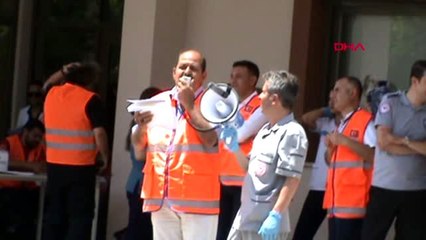 ADIYAMAN Besni Devlet Hastanesinde afet tatbikatı