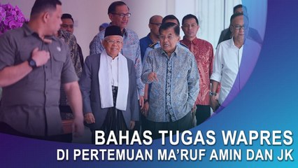 Ma'ruf Amin bertemu JK Bahas Tugas Wapres