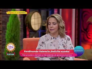 Ferdinando Valencia pide ayuda para la recuperación de su hijo | Sale el Sol